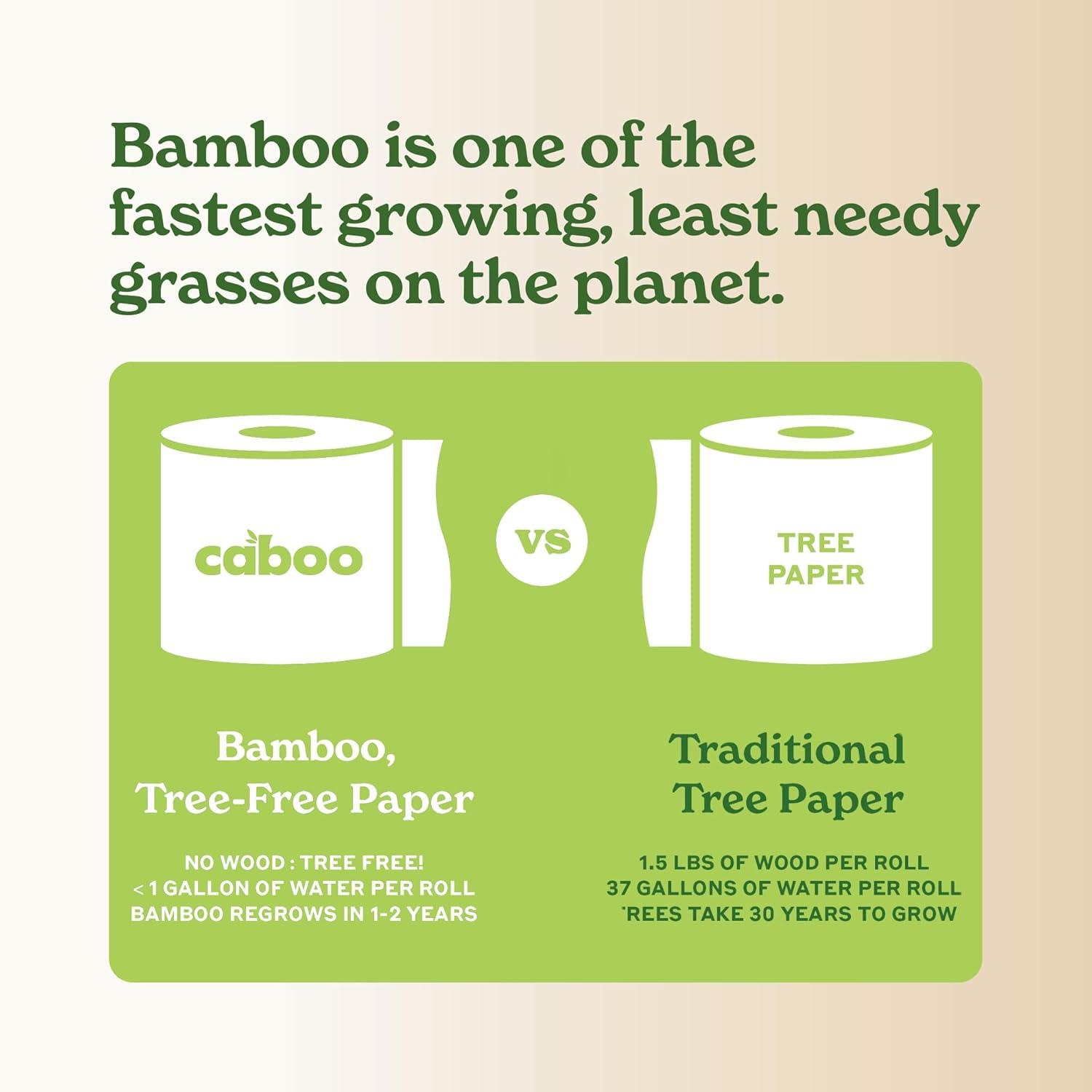 image:imageCaboo Tree Free Napkins 4 Packs of 250 1000 Total Napkins Sustainable amp Disposable Kitchen Napkin250 Count Pack of 4
