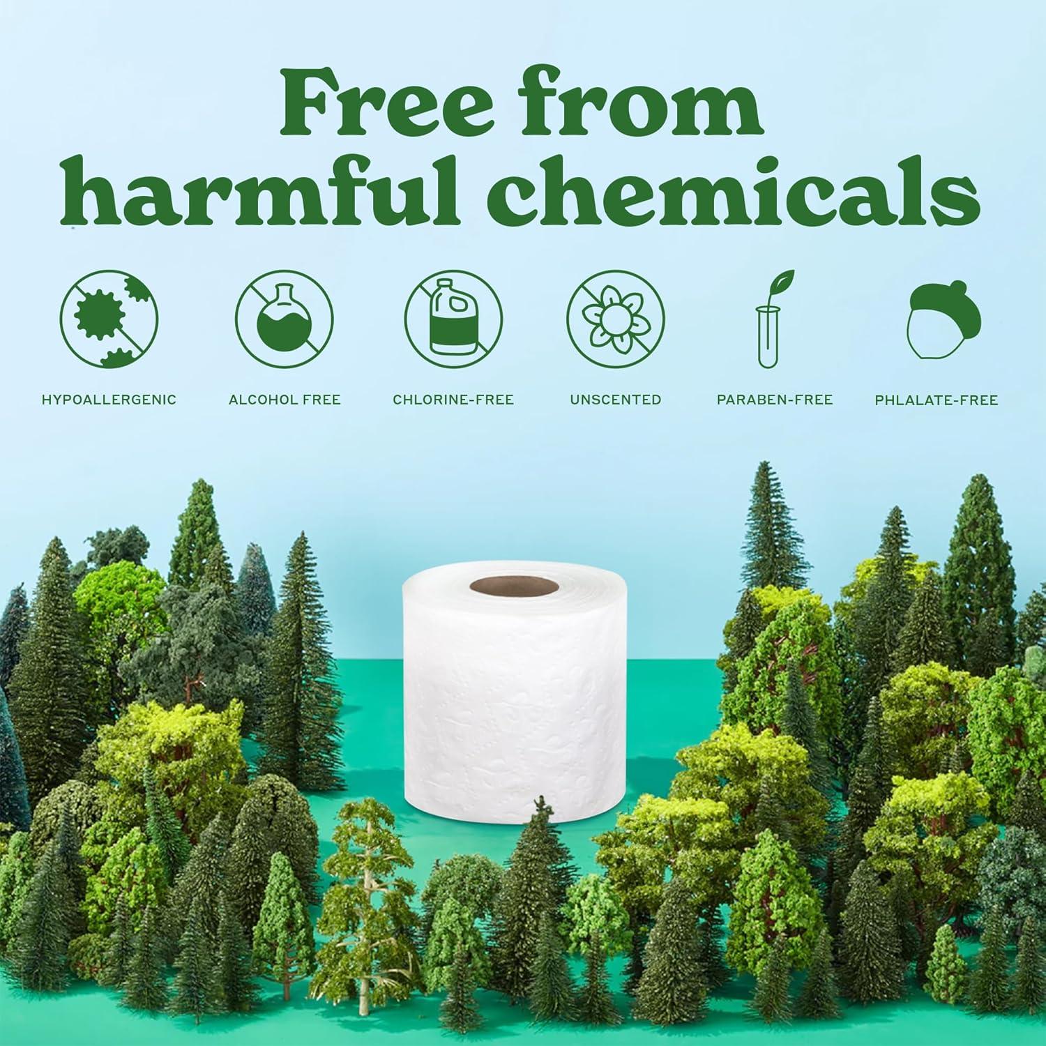 image:imageCaboo Tree Free Toilet Paper Septic Safe Eco Friendly Chemical Free Non Toxic 2 Ply Toilet Tissue Pack of 24 Double Rolls 300 Sheets Per Roll16 Count Pack of 1