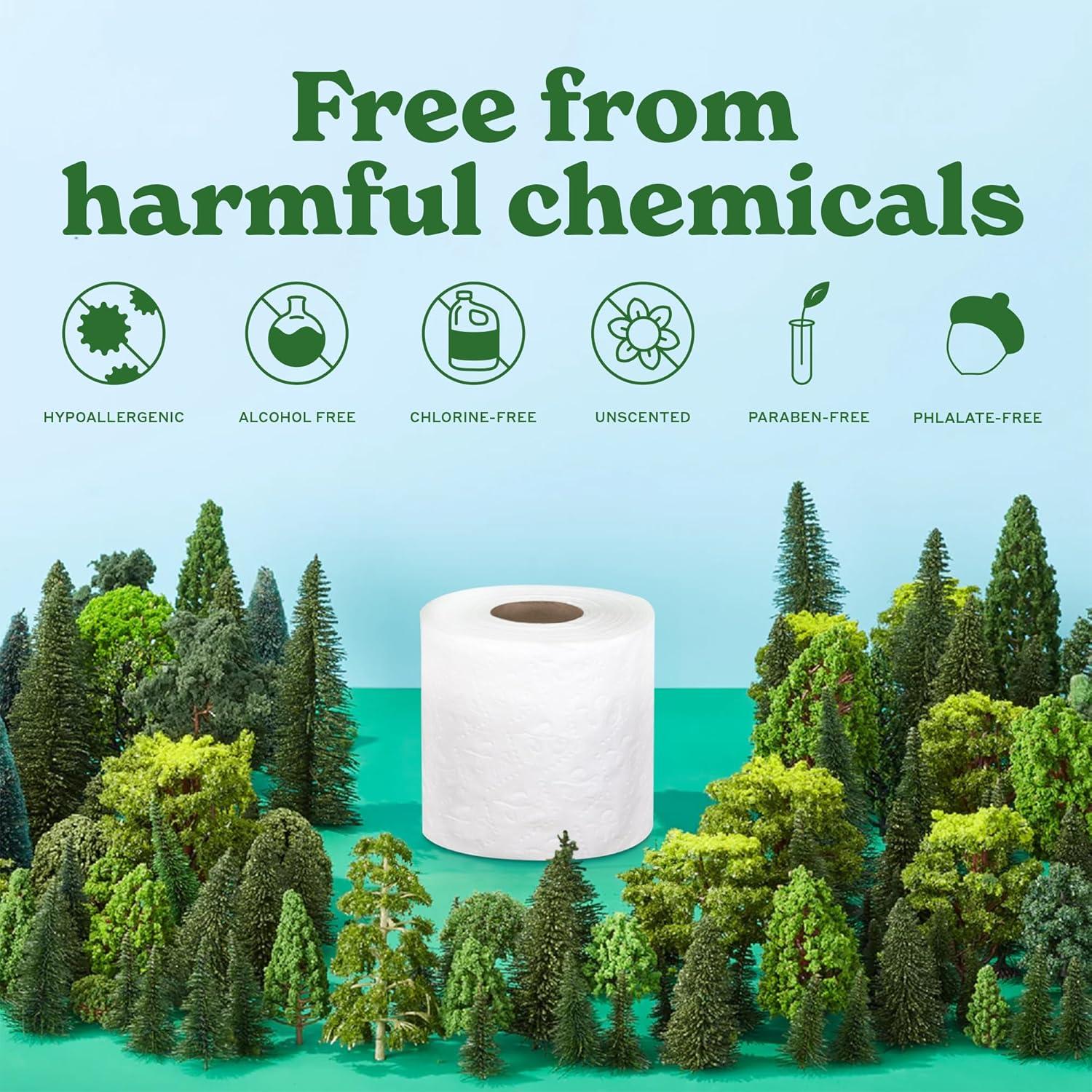 image:imageCaboo Tree Free Toilet Paper Septic Safe Eco Friendly Chemical Free Non Toxic 2 Ply Toilet Tissue Pack of 24 Double Rolls 300 Sheets Per Roll24 Count Pack of 1