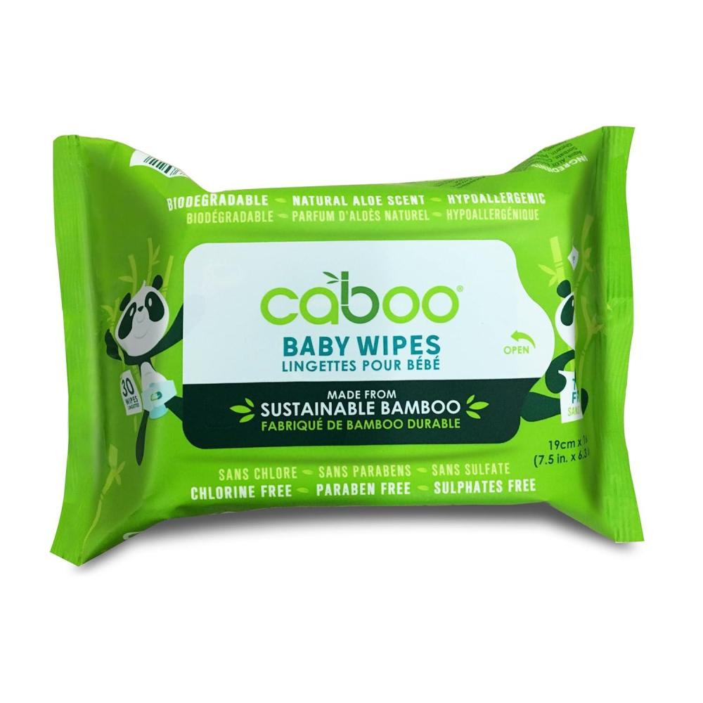 image:imageCaboo Baby Wipes Made with Bamboo Viscose Certified Made Safe Ingredients Unscented Baby Wipes Good for Sensitive Skin 72 Wipes Per Travel Pack Total of 216 Wet WipesUnscented