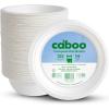 image:imageCaboo Disposable Bamboo Paper Bowls 125 Pack of 14 Ounce Sturdy Biodegradable Bowls Compostable Bowl Microwave Safe Party Bowl Eco Friendly Alternative to Plastic